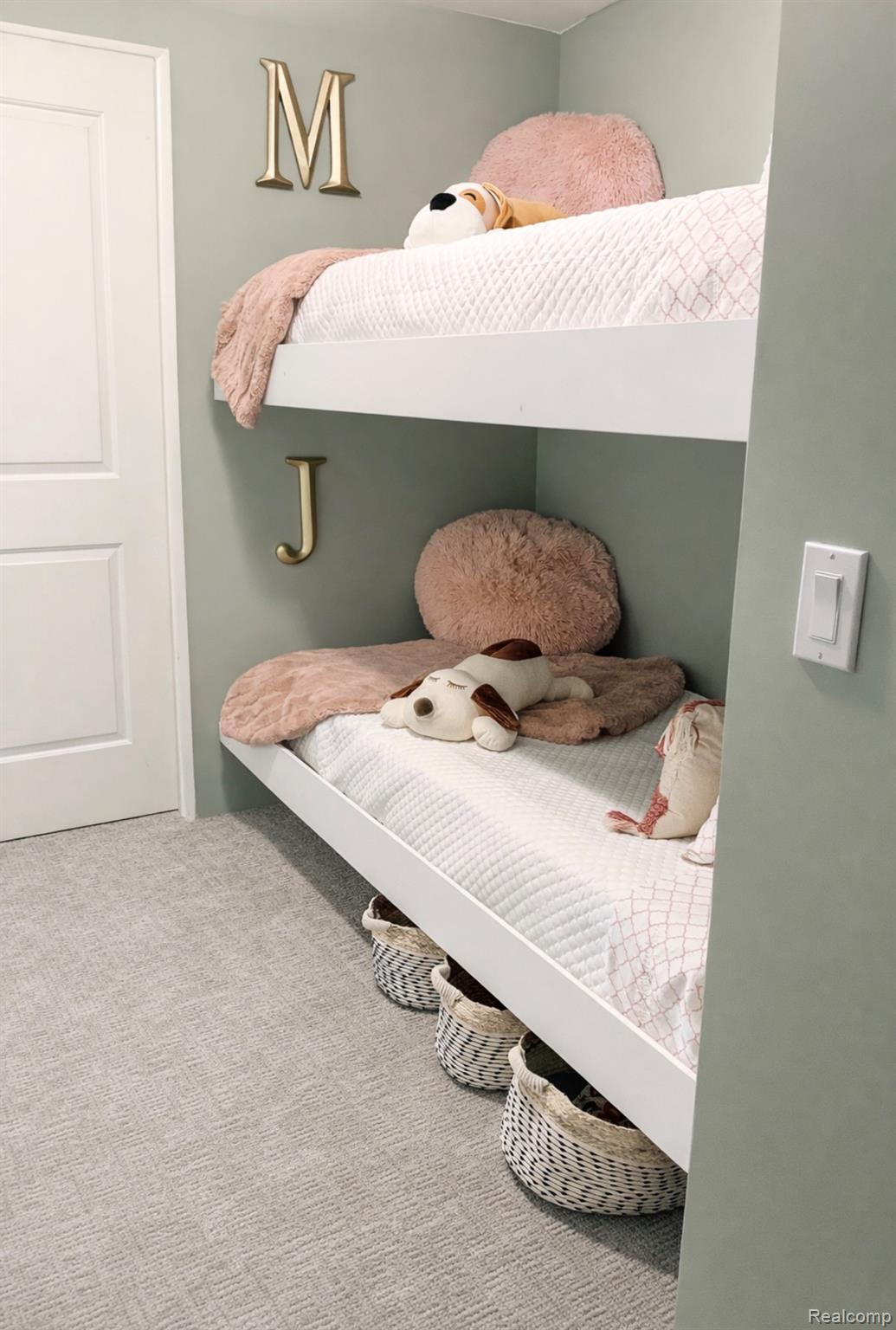 1876 Genoa Circle Howell, MI 48843 - Photo 27 of 36 Basement Bunk Room /office with carpet