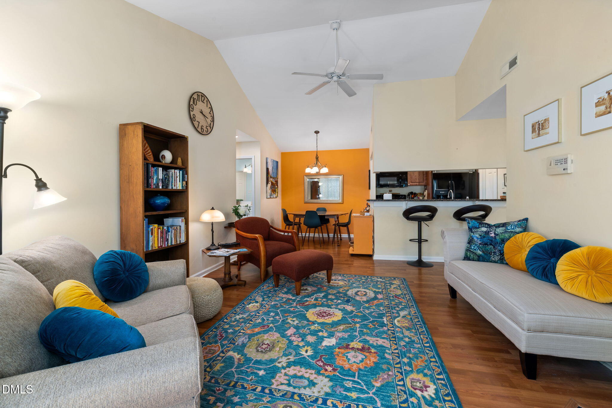 1003 Kingswood Drive, Unit N Chapel Hill, NC 27517 - Photo 7 of 23 a living room with furniture and wooden floor