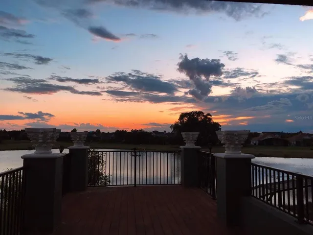 a view of city from balcony