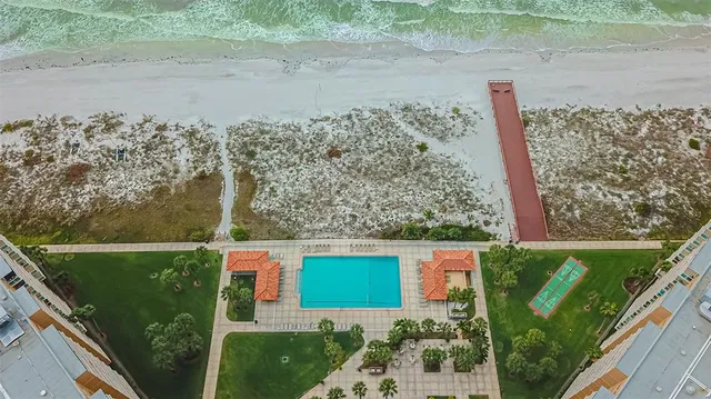 a view of a building with a tree