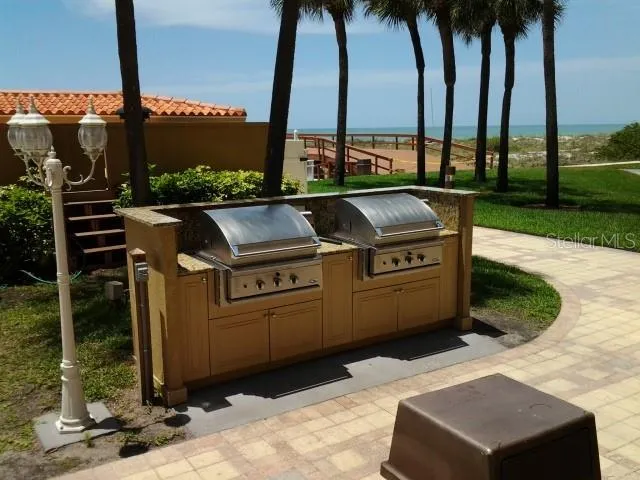 a front view of a building with street view
