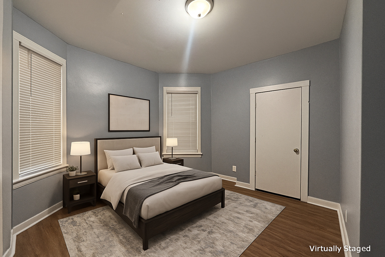 6006 South Marshfield Avenue, Unit 1 Chicago, IL 60636 - Photo 5 of 14 a bedroom with a bed and a night stand