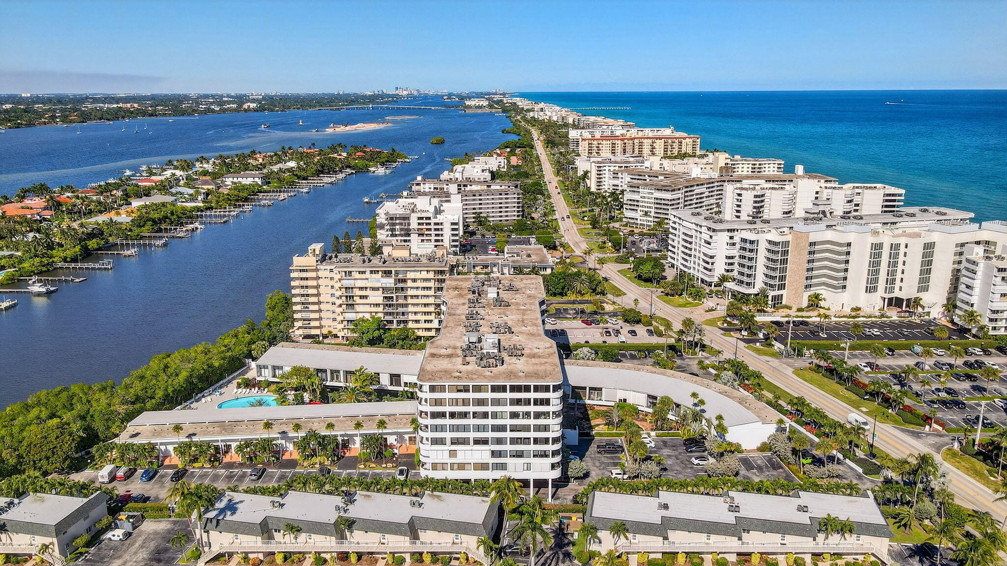 3589 South Ocean Boulevard, Unit 608 South Palm Beach, FL 33480 - Photo 51 of 66 a view of a city with an ocean