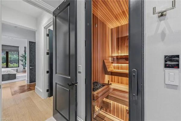 a view of an entryway door