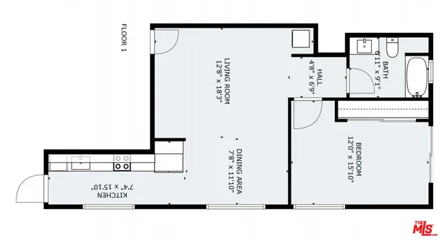$2,750 | 3105 Bellevue Avenue, Unit 405, Los Angeles, CA 90026