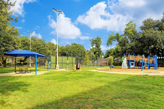 a view of a backyard with a garden