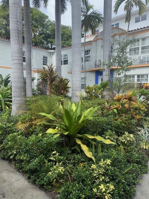 439 15th Street, Unit 9 Miami Beach, FL 33139 - Photo 11 of 11 a view of a garden with a fountain
