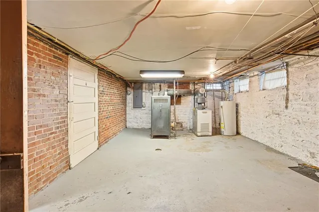 a patio with a table and chairs