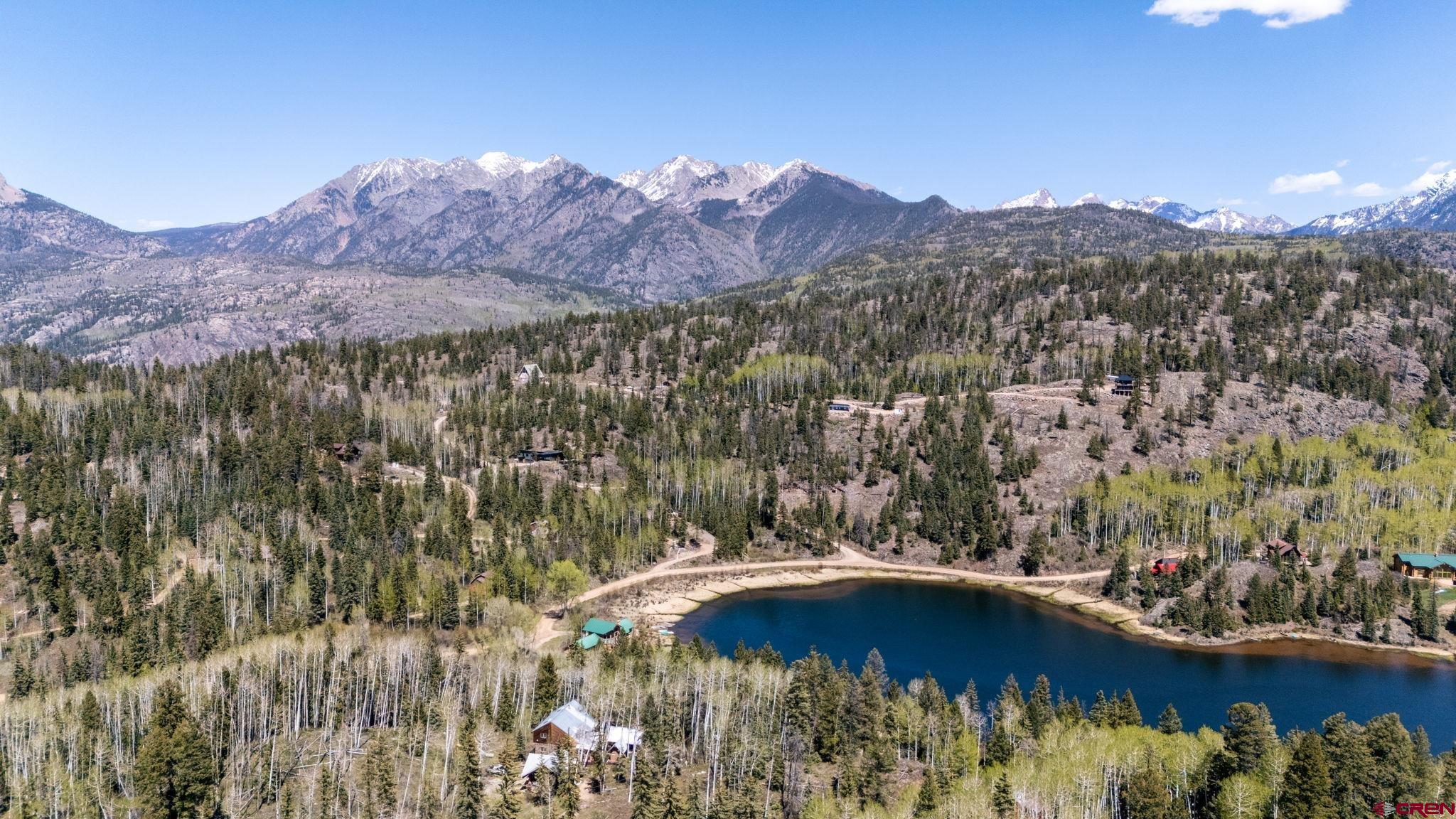 361 Deer Run Way Durango, CO 81301 - Photo 10 of 29 a view of a lake with a mountain in the background