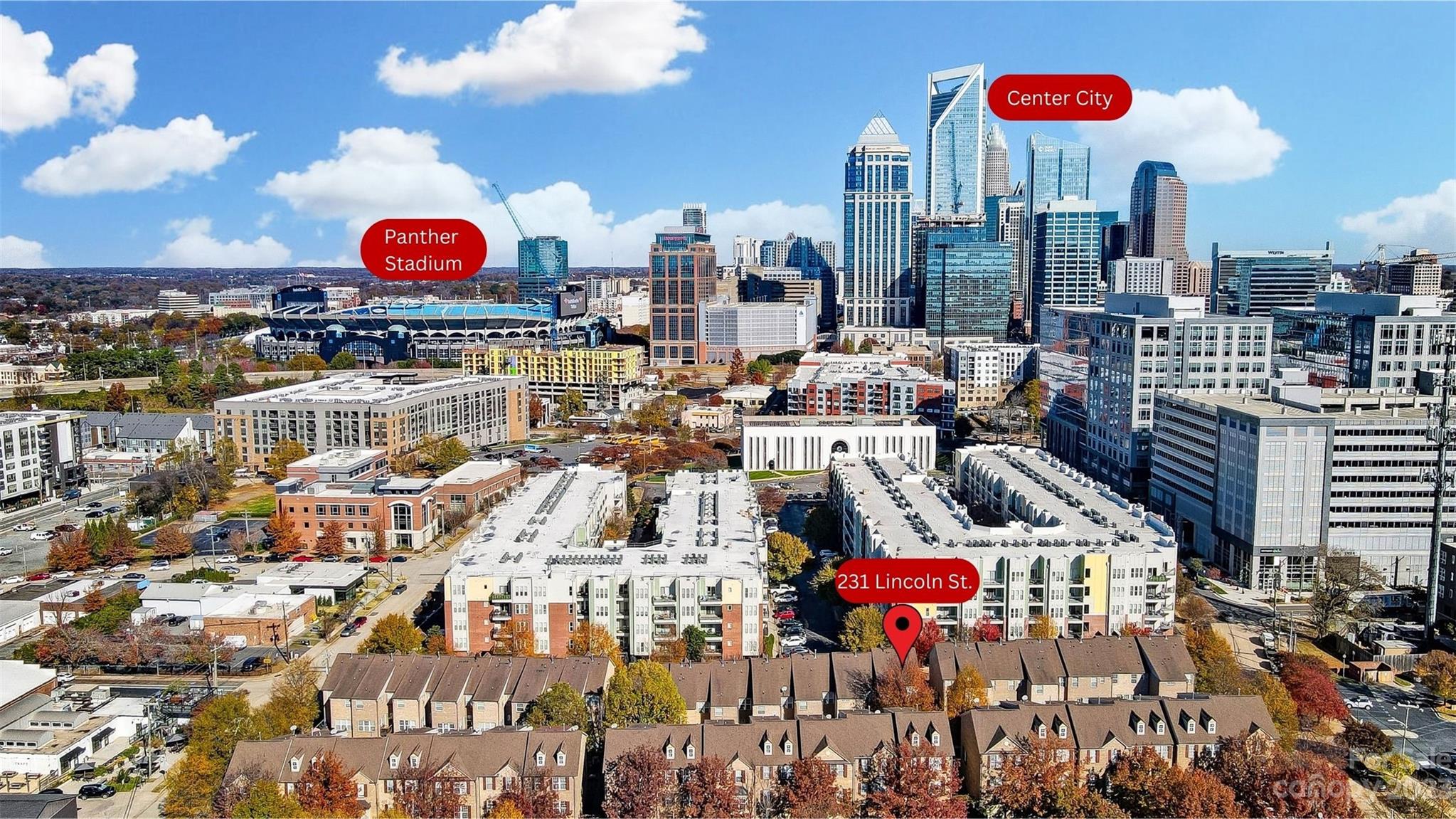 231 Lincoln Street Charlotte, NC 28203 - Photo 2 of 48 a city view
