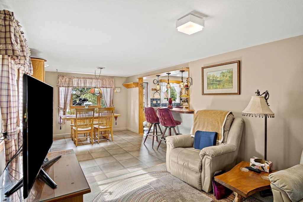 21 Kelsey Road Natick, MA 01760 - Photo 14 of 34 a living room with furniture a flat screen tv and a window