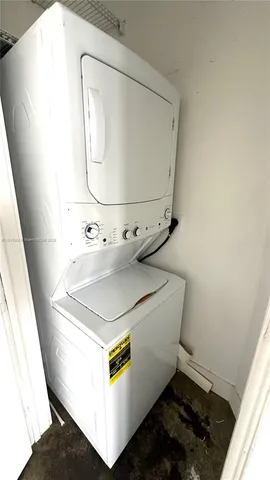 a utility room with a washer and dryer