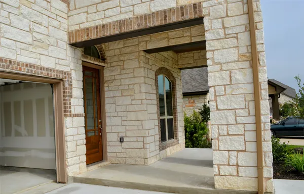 a front view of a house with a window