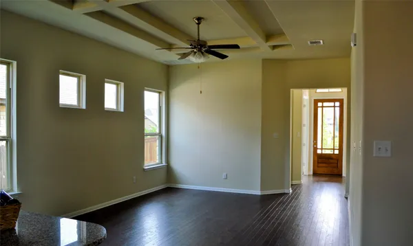 a kitchen with lots of counter top space and appliances