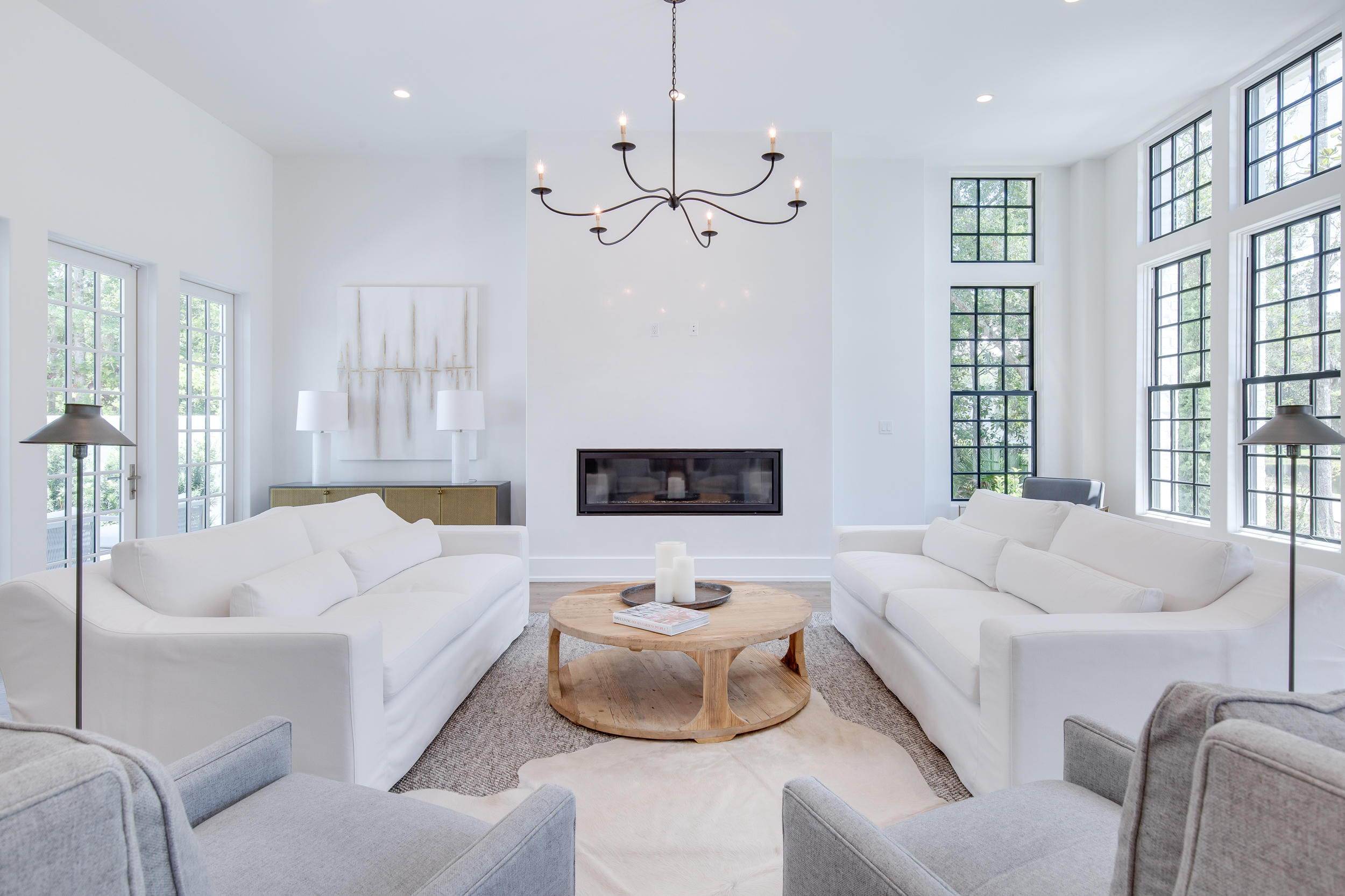 79 Perrin, Unit LOT 54 Santa Rosa Beach, FL 32459 - Photo 9 of 36 a living room with furniture and a flat screen tv