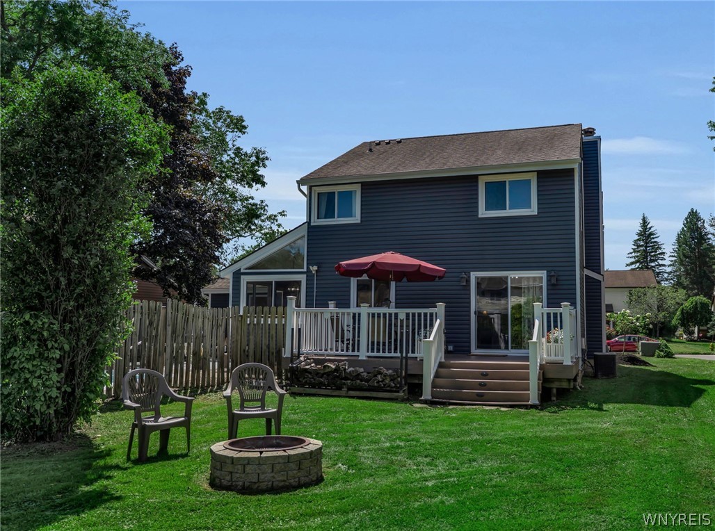 159 Little Robin Road Amherst, NY 14228 - Photo 29 of 44 Beautiful backyard with firepit