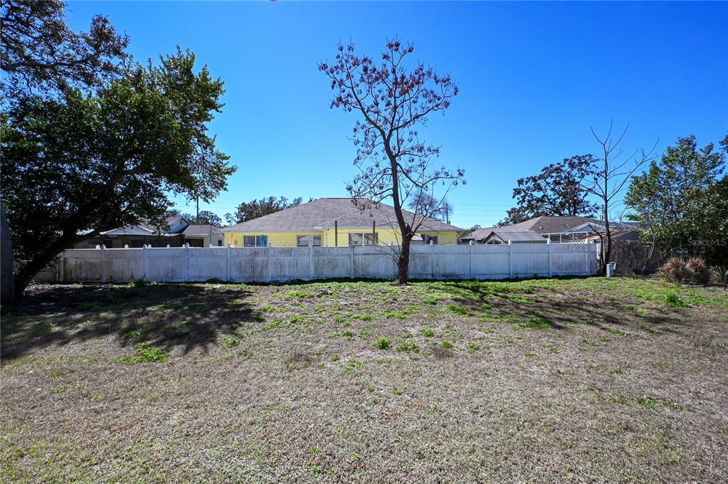 8452 Dorsey Street Spring Hill, FL 34608 - Photo 18 of 28 a backyard of a house with lots of green space