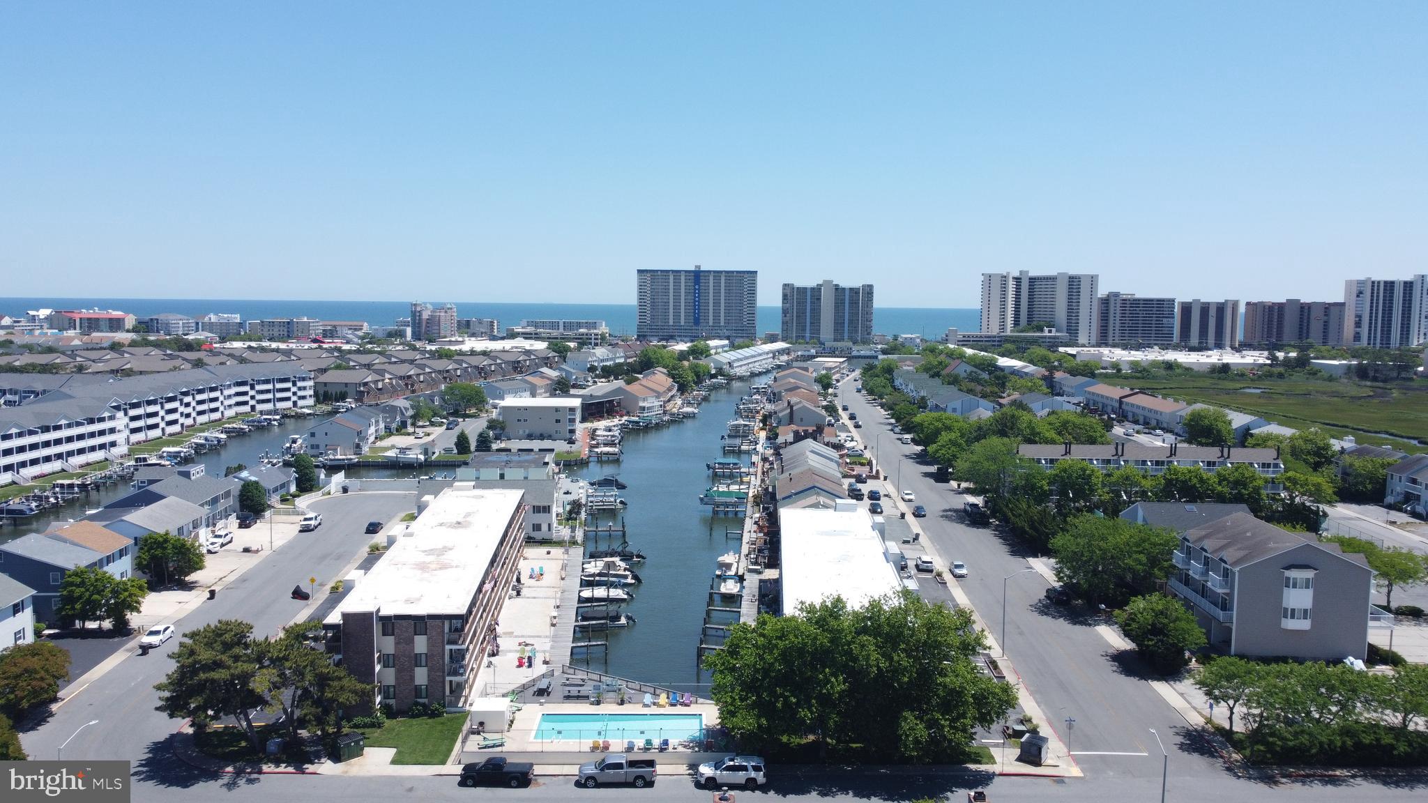 170 Captains Quarters Road, Unit 201 Ocean City, MD 21842 - Photo 17 of 65 an aerial view of a city with lots of residential buildings