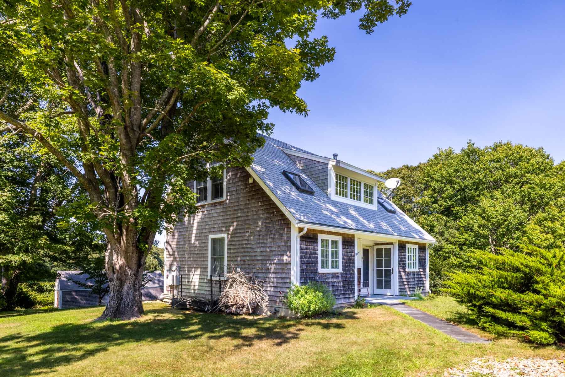 420 Lamberts Cove Road West Tisbury, MA 02568 - Photo 5 of 18 a view of a yard in front of house