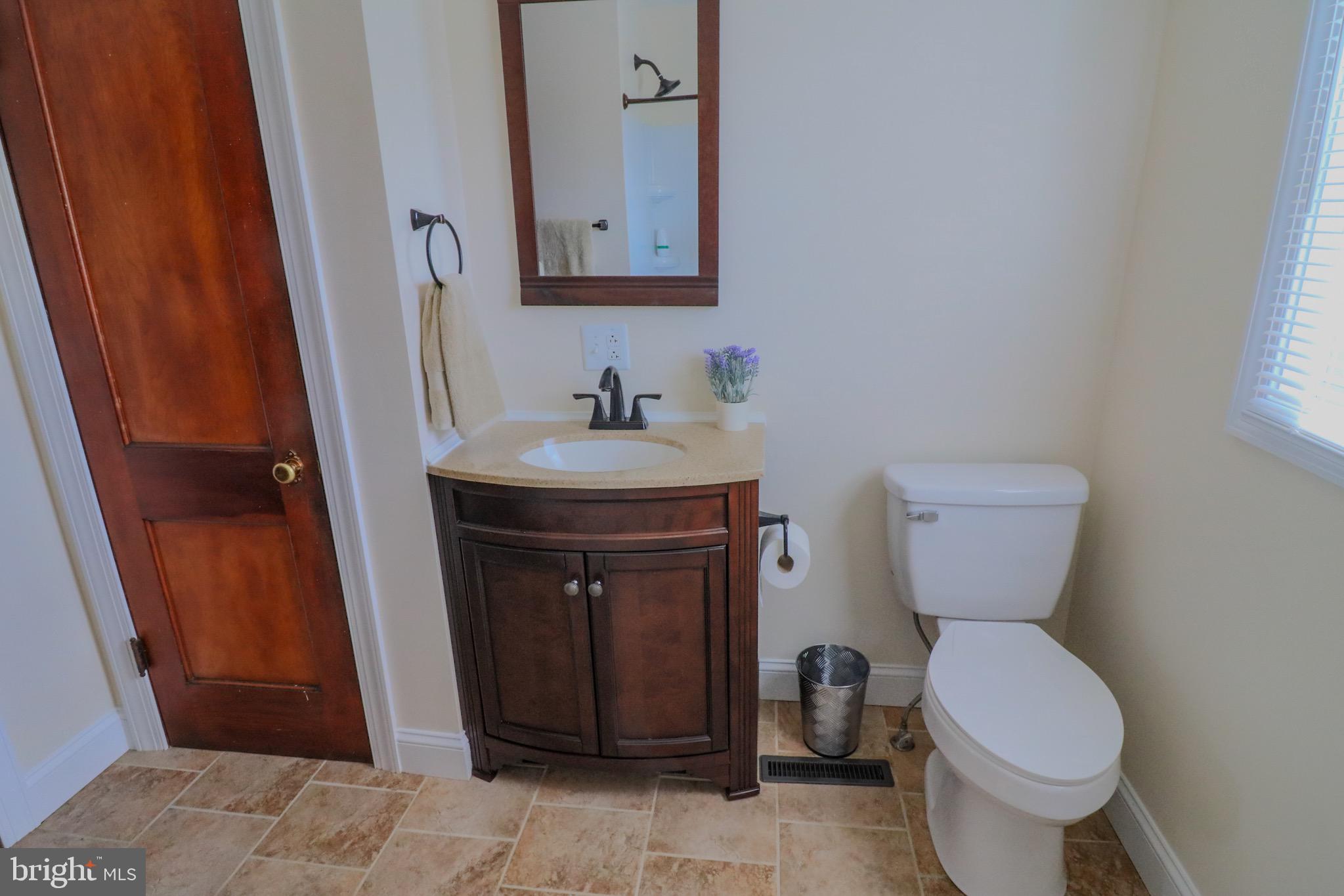 121 Center Street Mount Jackson, VA 22842 - Photo 39 of 46 a bathroom with a toilet sink and mirror