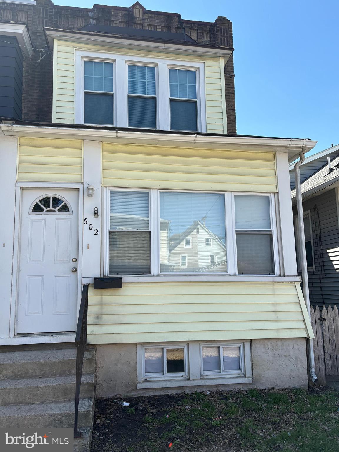 a view of front of house with a door