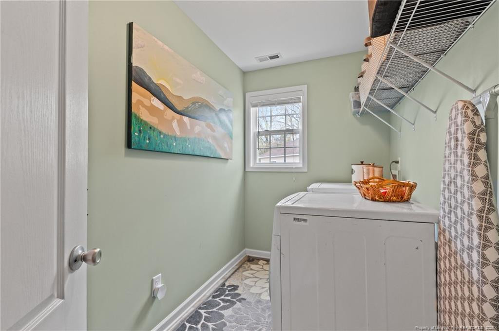 594 Allegiance Street Raeford, NC 28376 - Photo 22 of 49 a utility room with dryer and washer