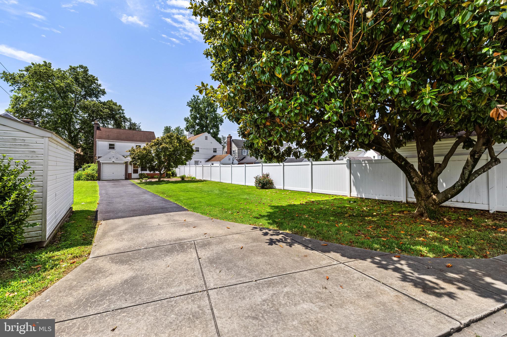 6806 Dunhill Road Baltimore, MD 21222 - Photo 42 of 45 a view of a yard with plants and a large tree