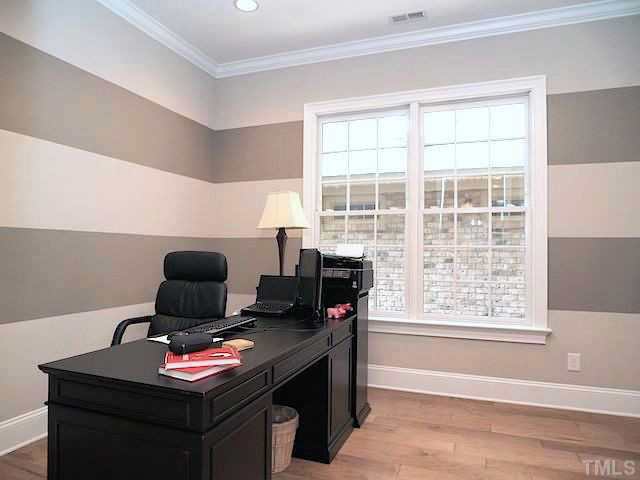 3830 Cottage Rose Lane Raleigh, NC 27612 - Photo 4 of 23 Main Level Study. Could Double as an Additional Bedroom.