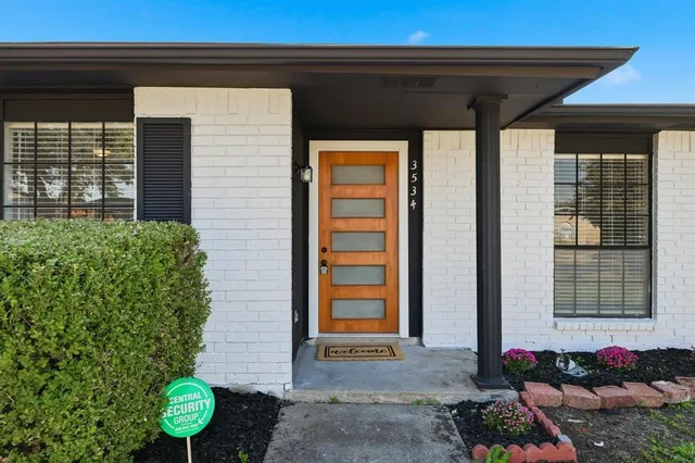 a front view of a house
