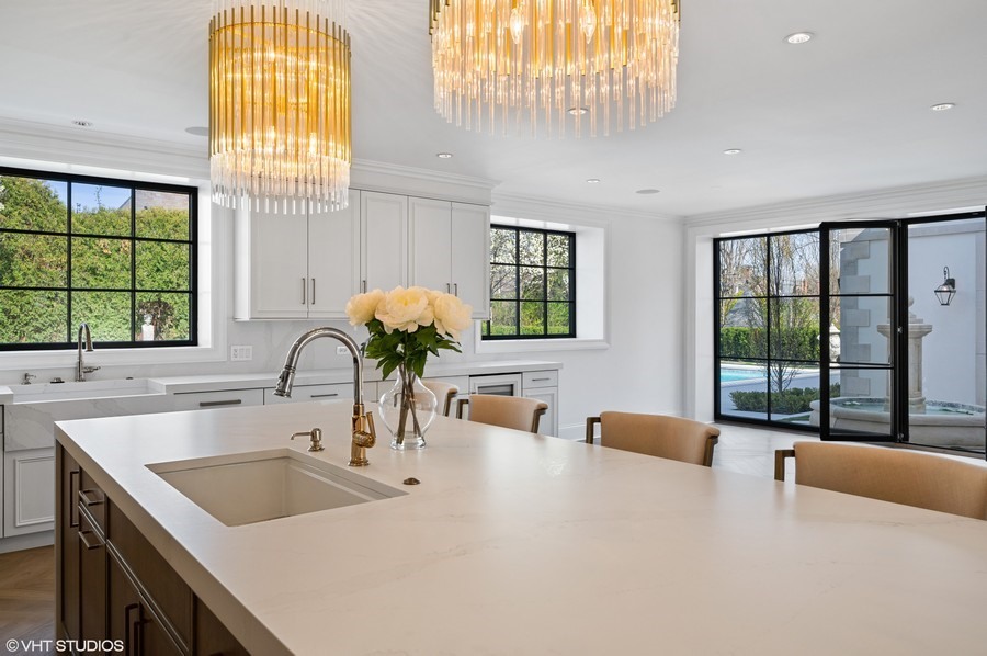 655 Sheridan Road Glencoe, IL 60022 - Photo 9 of 45 a kitchen with a sink and a large window