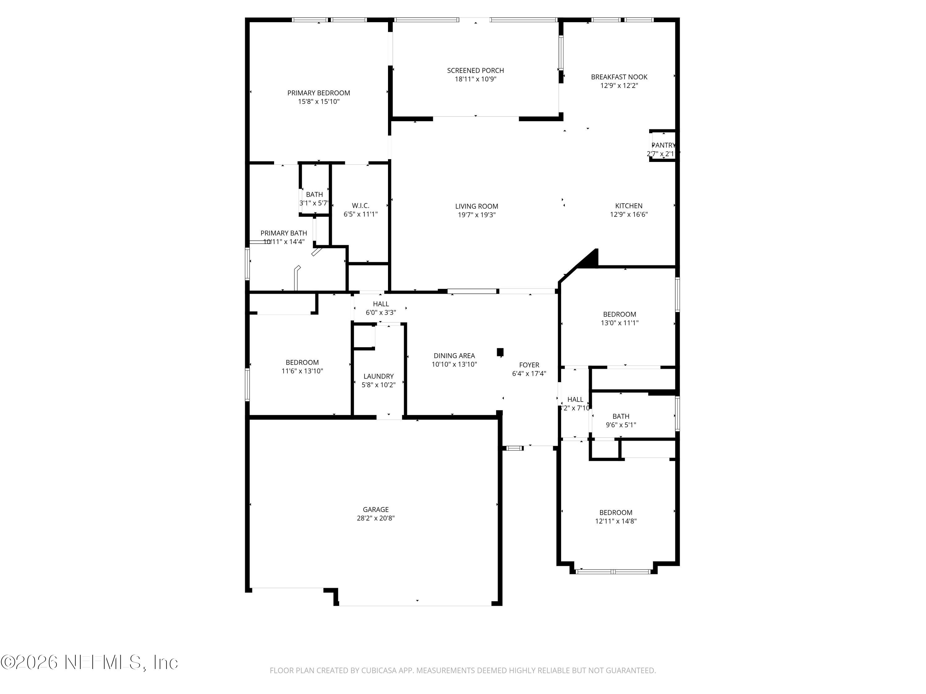 3841 Heatherbrook Place Middleburg, FL 32068 - Photo 39 of 39 a picture of floor plan