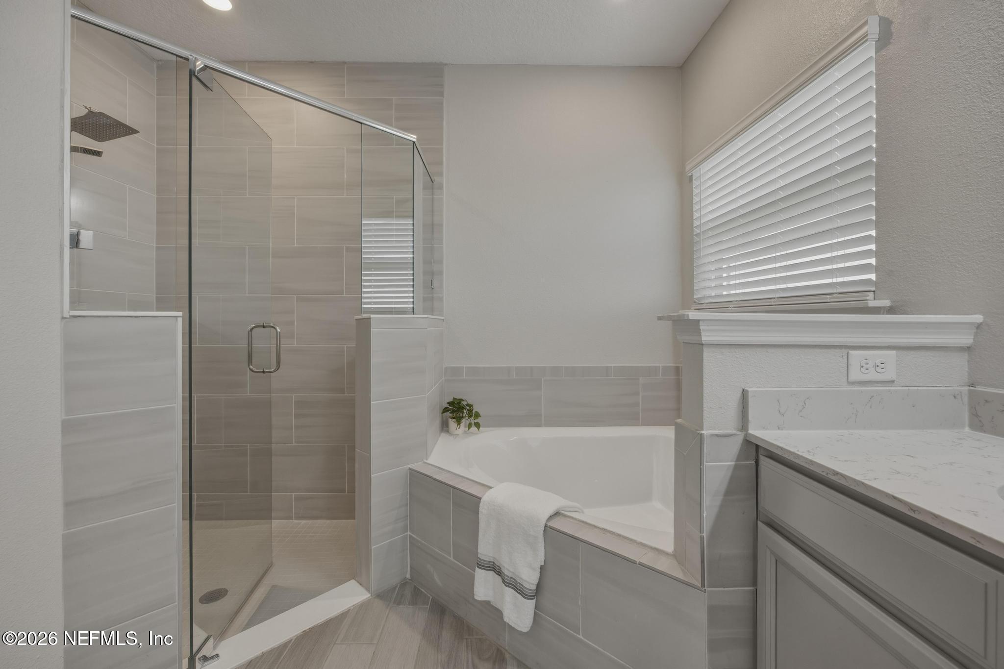 3841 Heatherbrook Place Middleburg, FL 32068 - Photo 20 of 39 a bathroom with a shower and a bath tub