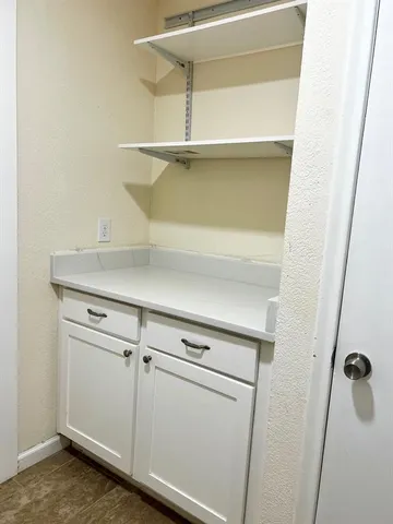 a close view of closet