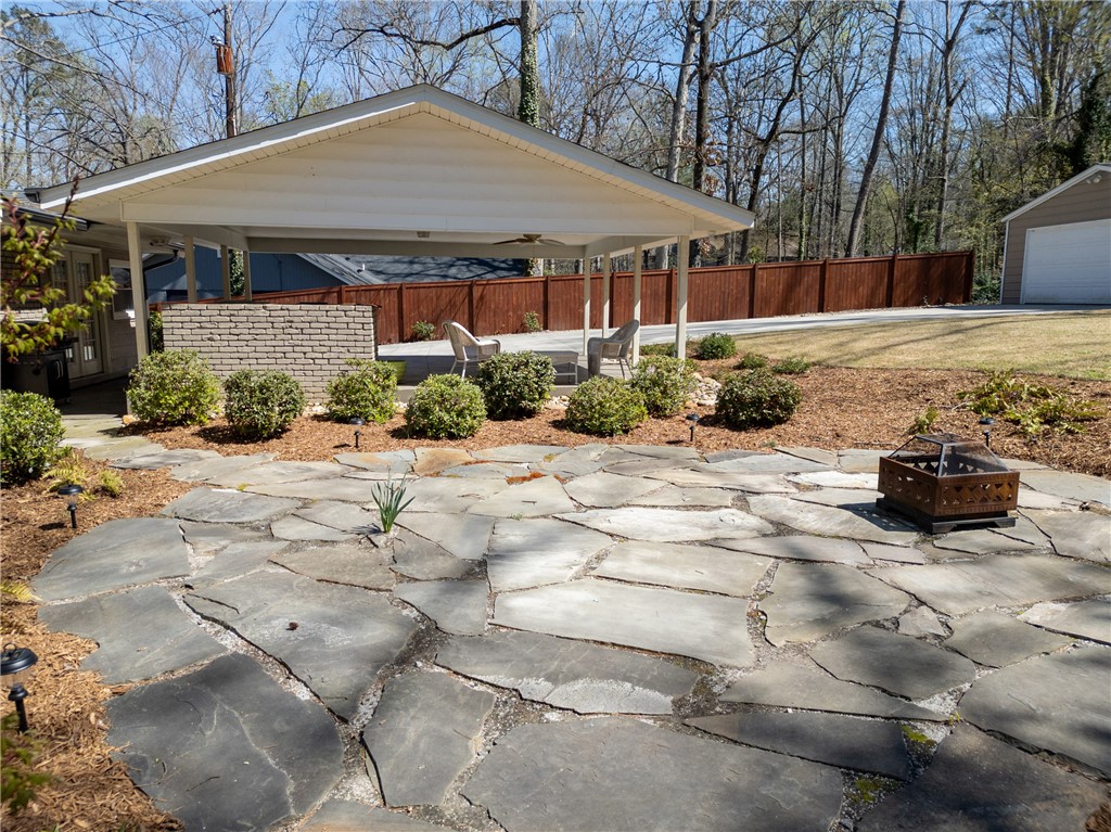 210 Riggs Drive Clemson, SC 29631 - Photo 28 of 36 Relax in this inviting outdoor area featuring a spacious patio and covered porch, perfect for entertaining.
