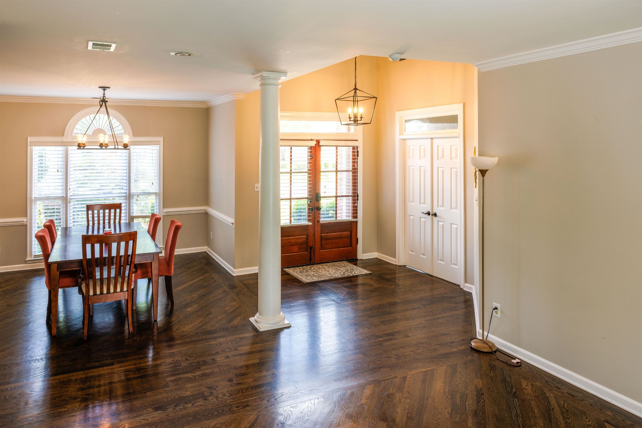 95 Morris Manor Drive Collierville, TN 38017 - Photo 3 of 35 a view of a dining room with furniture window and wooden floor