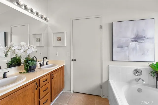 a bathroom with a sink and a bathtub