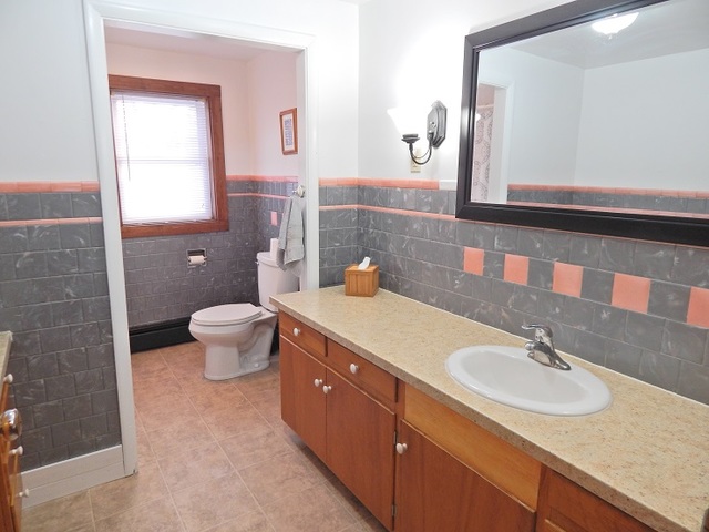 109 South Stott Street, Unit 2 Genoa, IL 60135 - Photo 12 of 14 a bathroom with a sink and a mirror