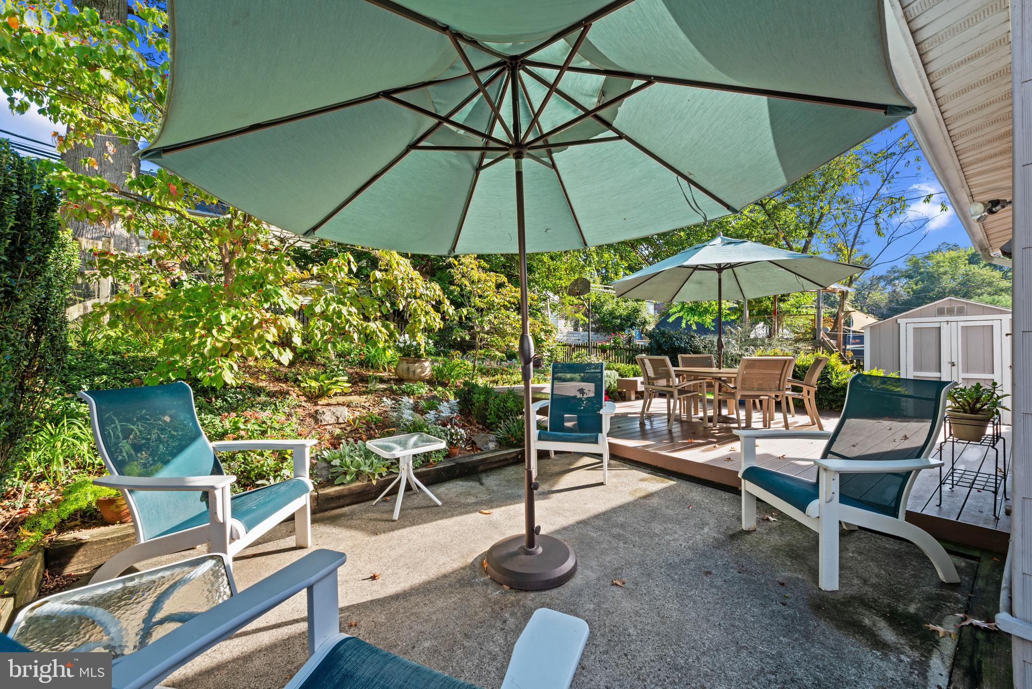 706 Murdock Road Baltimore, MD 21212 - Photo 39 of 39 a view of a two chairs and table under an umbrella