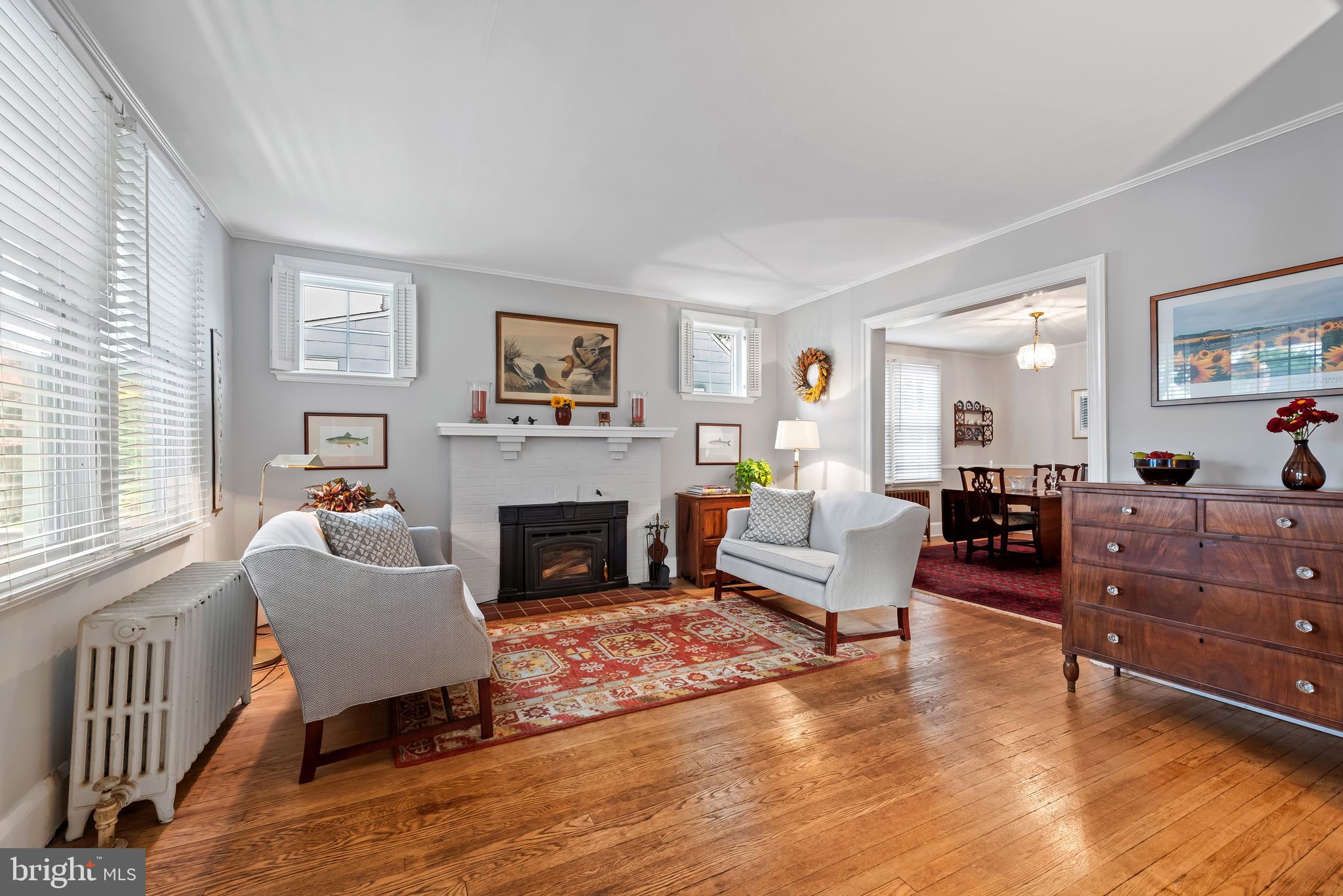 706 Murdock Road Baltimore, MD 21212 - Photo 8 of 39 a living room with furniture and a fireplace