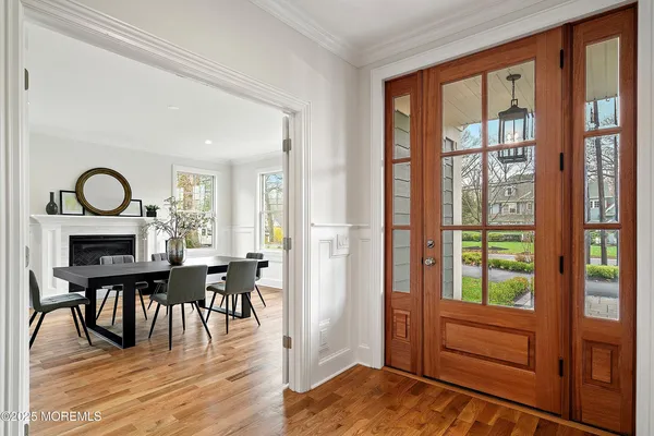 a kitchen with cabinets and window