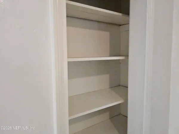 a close view of closet
