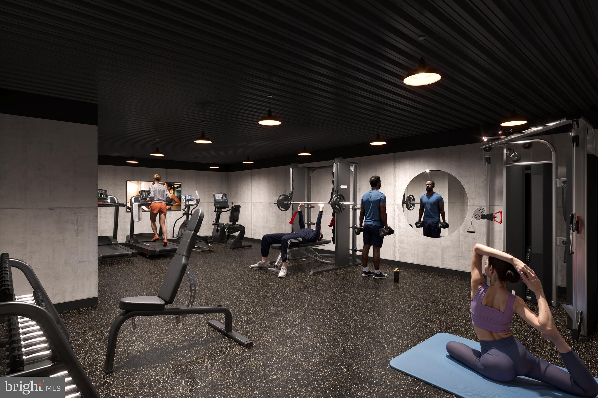 152 West Laurel Street, Unit 303 Philadelphia, PA 19123 - Photo 30 of 36 a view of a room with gym equipment