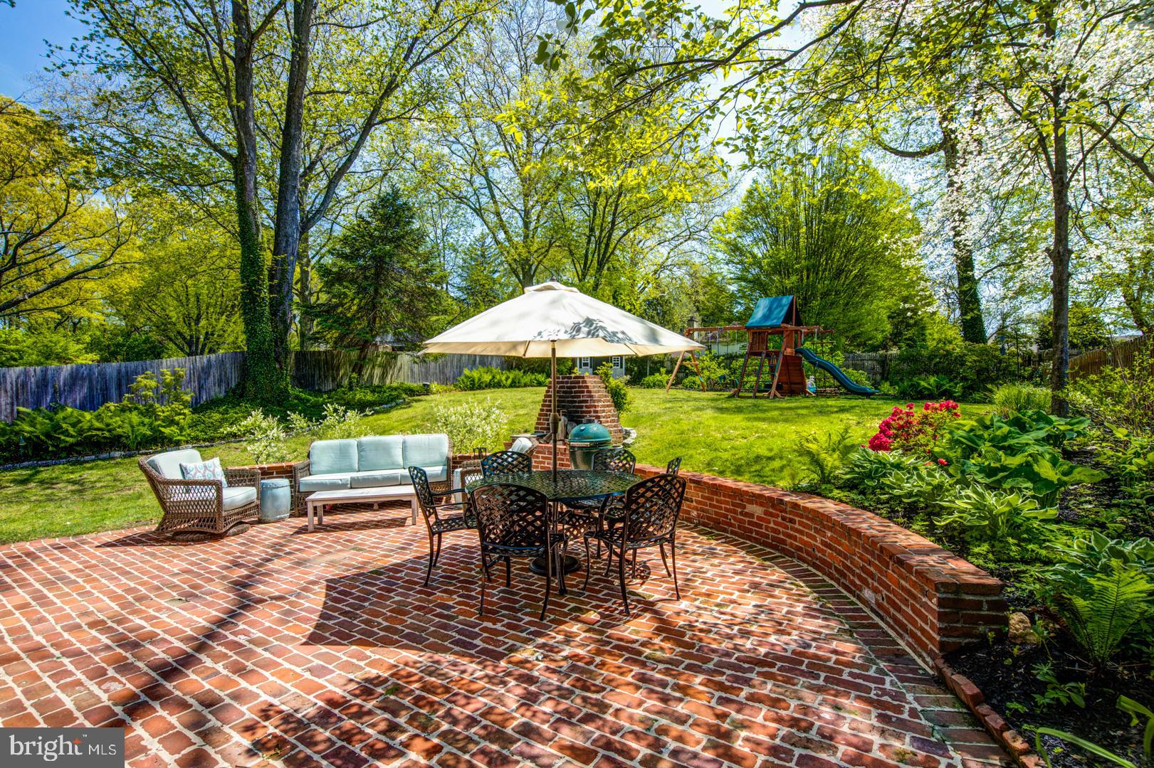 305 Harbison Road Wayne, PA 19087 - Photo 32 of 33 Patio with Fireplace