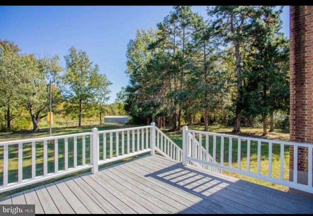 9001 Stage Coach Road Nathalie, VA 24577 - Photo 4 of 19 Serene deck with lush green backdrop.
