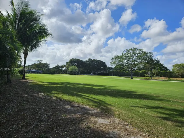 a view of a golf course