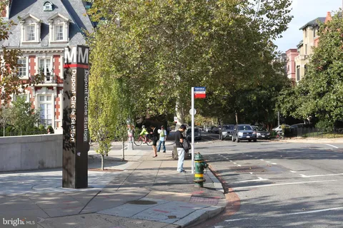 a front view of a building with street