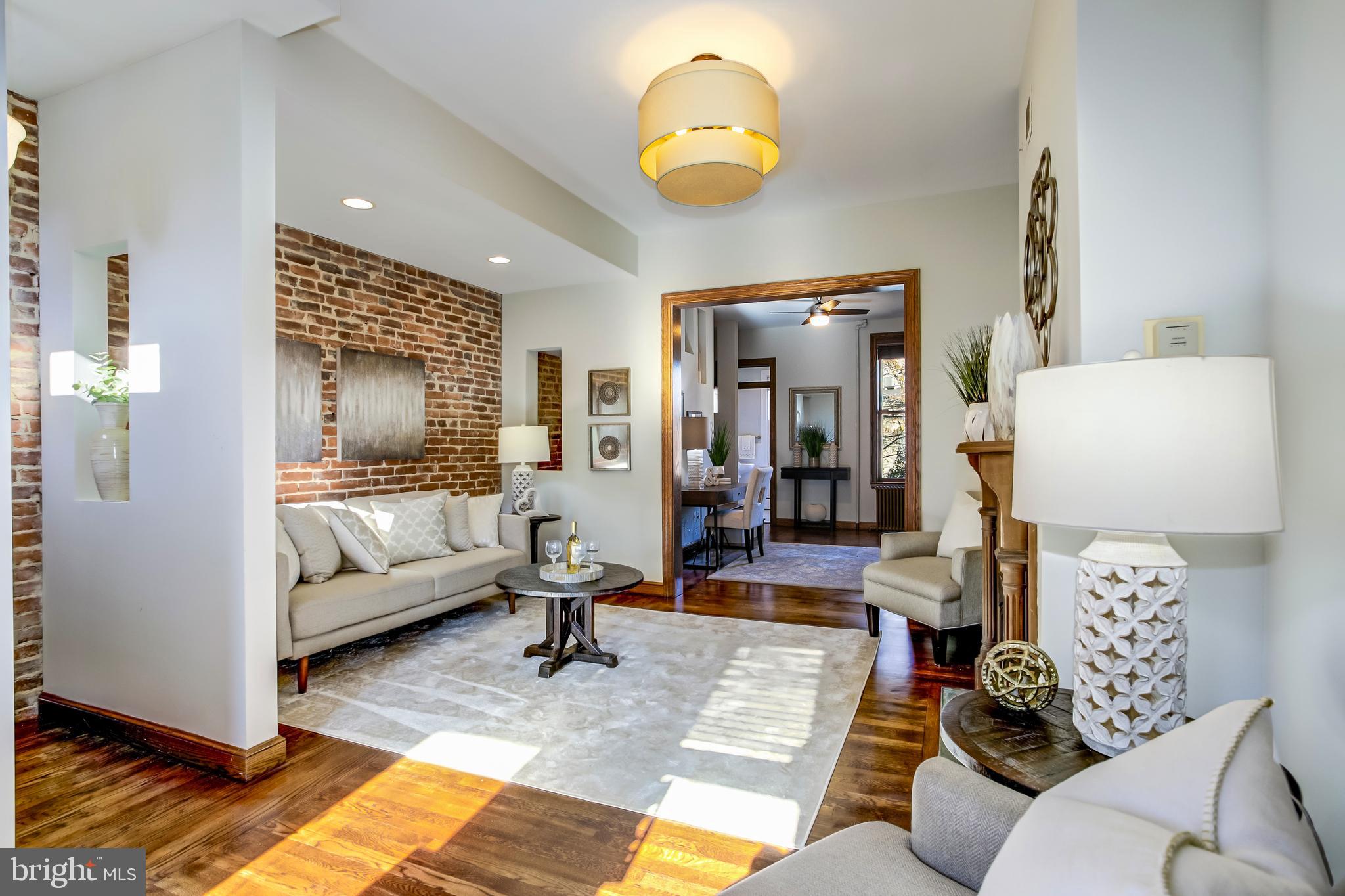 664 Acker Place Northeast Washington, DC 20002 - Photo 3 of 38 Living room with beautiful architectural details
