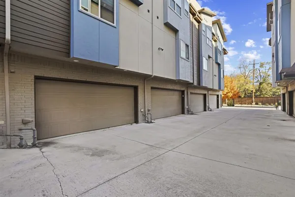 a view of a house with a garage