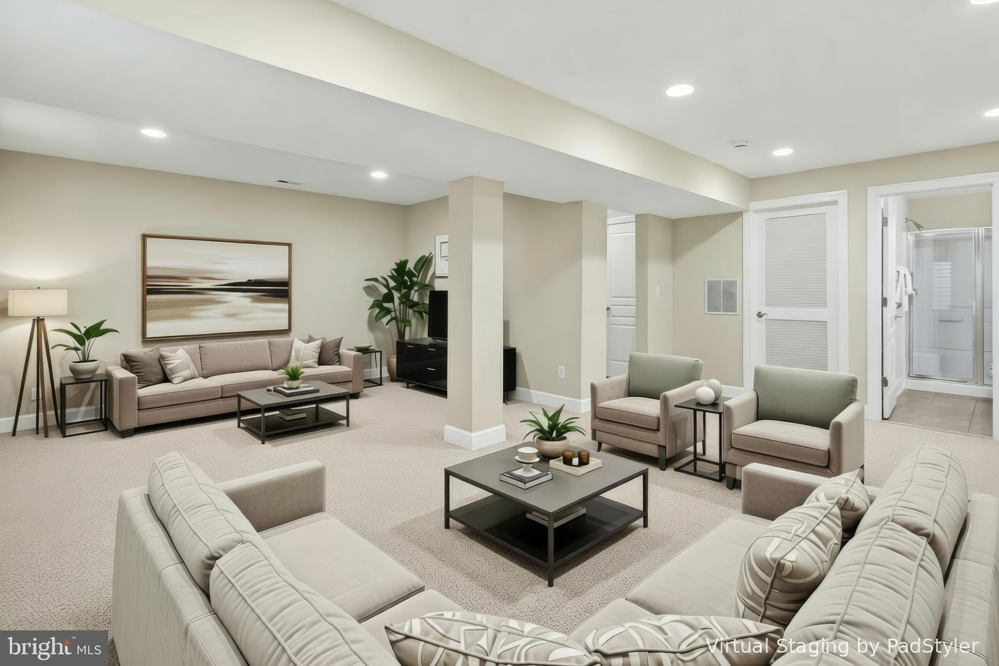 41004 Indigo Place Leesburg, VA 20175 - Photo 45 of 64 Lower Level Rec room w/ Multi Use Areas