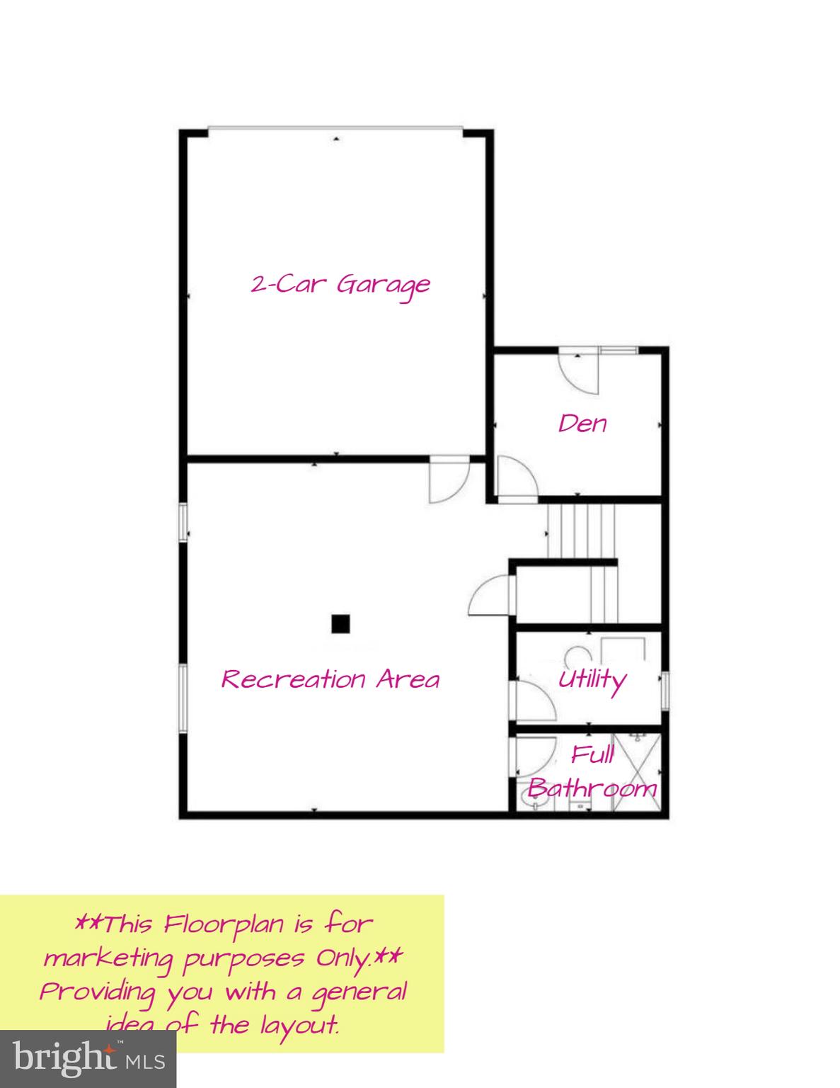41004 Indigo Place Leesburg, VA 20175 - Photo 49 of 64 General Layout of Fully Finished Lower Level